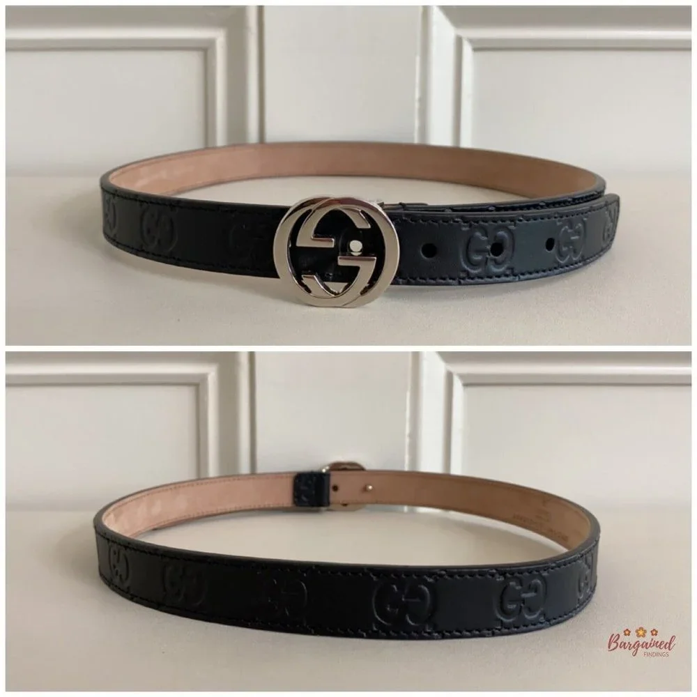 Authentic Children's Gucci Signature Belt - L